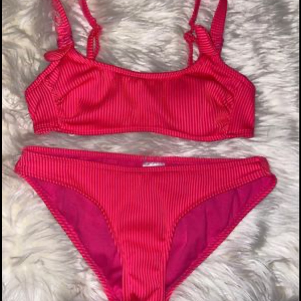 hot pink bikini